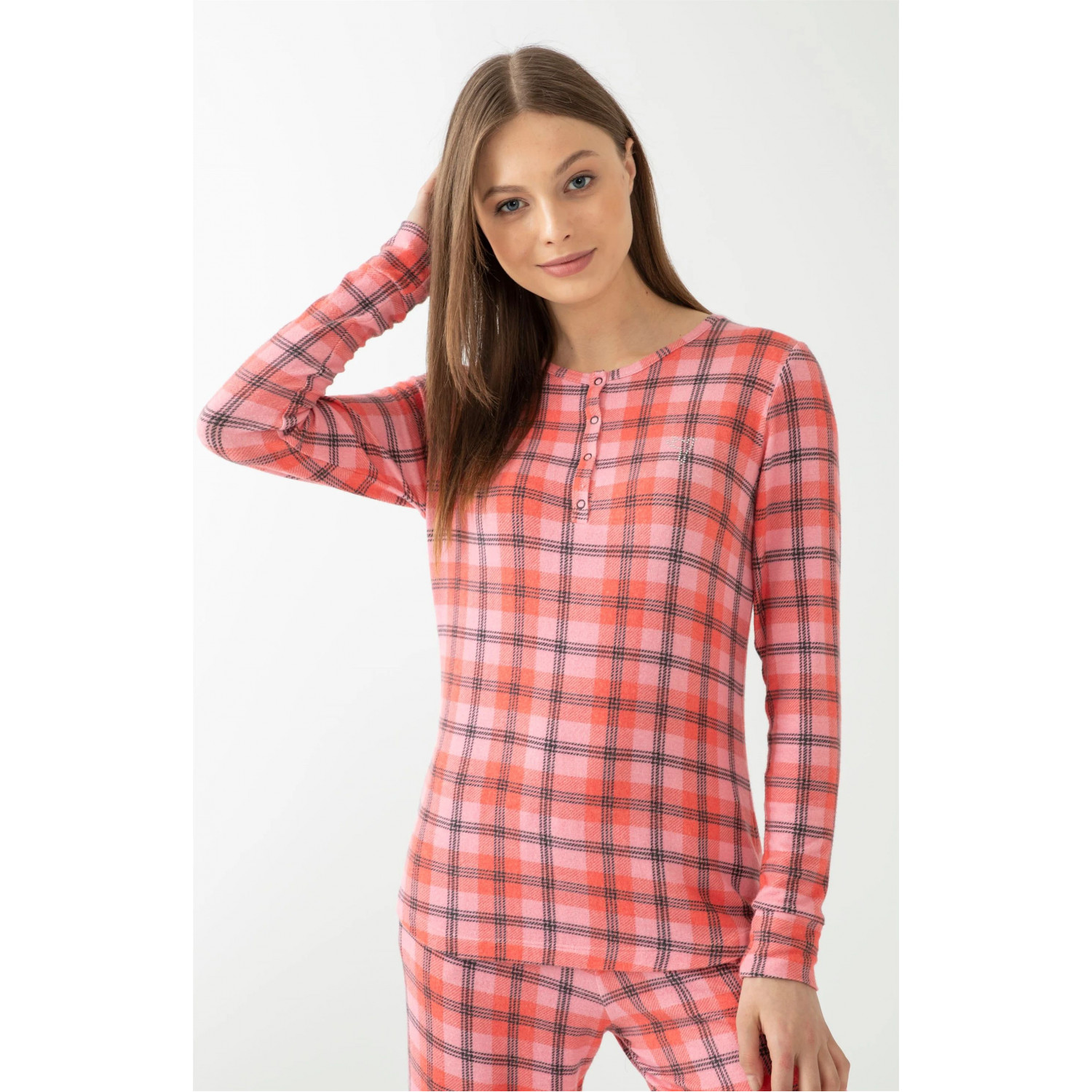 Qadın üçün pijama, çəhrayı, XL - W23001